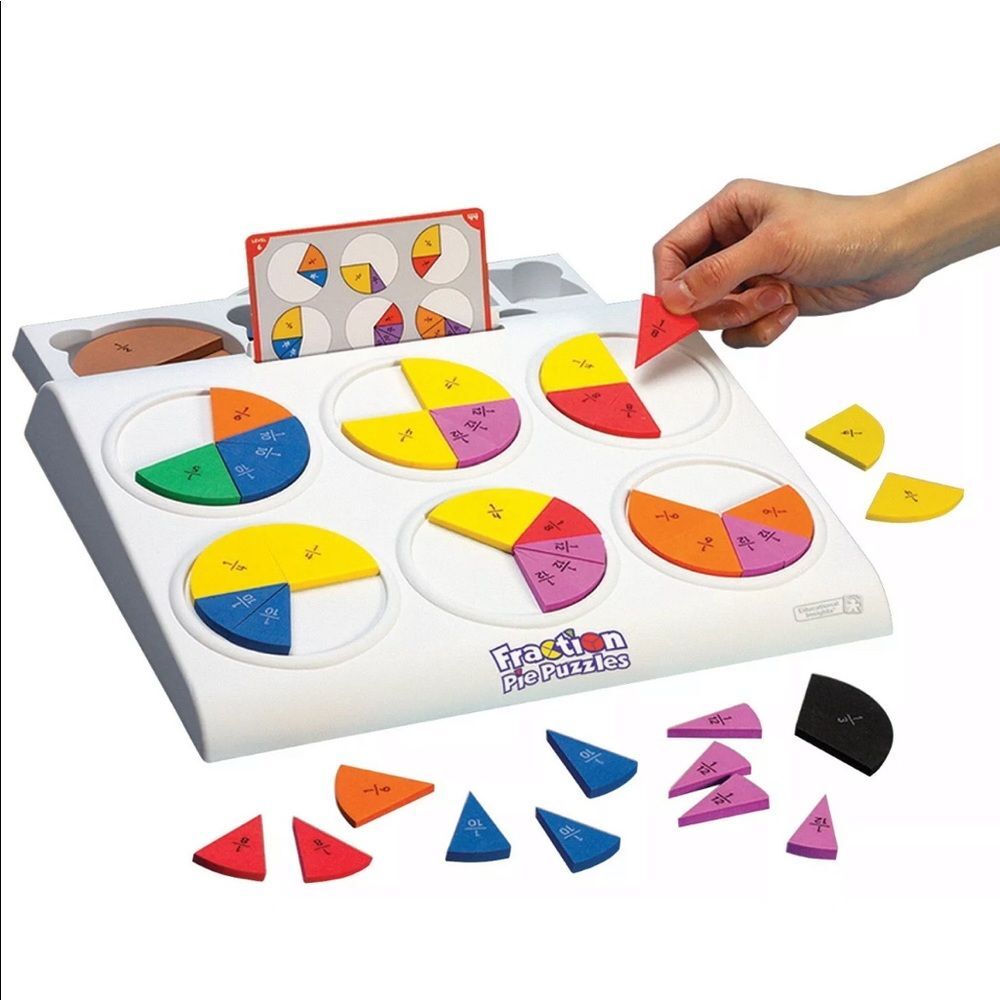NWT 2007 EDUCATIONAL INSIGHTS FRACTION PIE PUZZLES